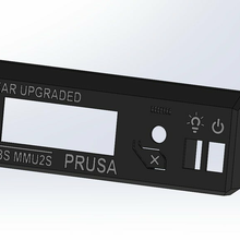 prusa i3 mk3 lcd cover additional slots switches multi-color mmu mmu2s multicolor 3d_printing 3d print model - Mito3D