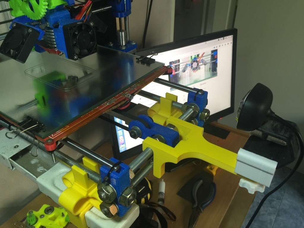 prusa i3 webcam soutien octoprint caméra retravailler laps temps 3d imprimante accessoires 3D print model - Mito3D