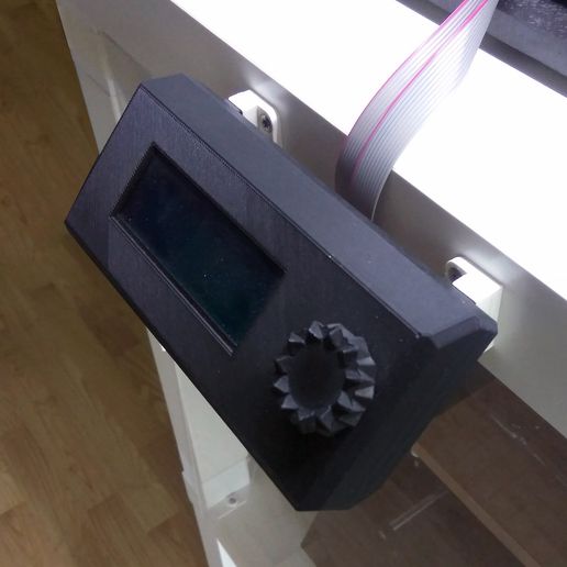 Prusa lcd kırlangıç kuyruğu binmek eksiklik muhafaza i3 Ikea 3D print model - Mito3D