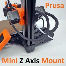 Prusa Mini Klone Achse starr montieren Leitung Ventilator 3d print model - Mito3D