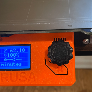 prusa mk3s bouton remplacement 3d print model - Mito3D