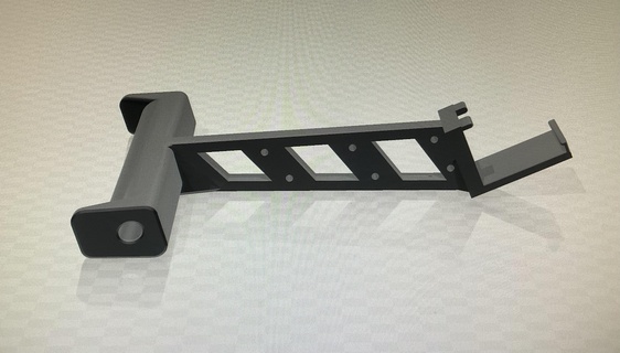 prusa style filament titulaire soutien artillerie bobine génie pro rouleau 3d print model - Mito3D