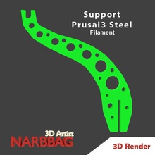 prusai3 steel filament support tool abs pla prussia 3d print model - Mito3D