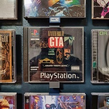 ps1 games collectors wall playstation psonegames omg omgdesignlab collection cd-clip gta grandtheftauto 3d print model - Mito3D