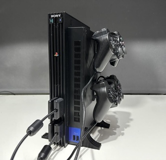 ps2 controlador soporte vídeo juegos consolas juego azar 3d print model - Mito3D