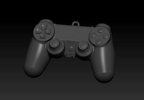 ps4 contrôle porte clés jouer gare joysticks 3d print model - Mito3D