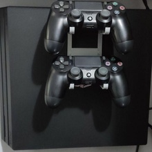 ps4 controle suporte vertical jogos pró choque duplo video game 3d print model - Mito3D