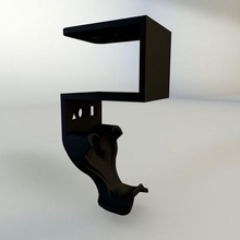 ps4 Regler Schreibtisch montieren Gadget Ikea malm Mauer Video Spiele 3d print model - Mito3D