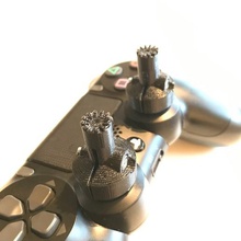 ps4 game controller gimbal extensions extension playstation 3d print model - Mito3D