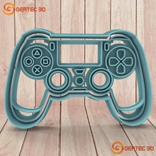 ps4 joystick dough cutter - cookie home sharp stl design play station 3d print model - Mito3D