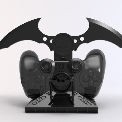 ps4 joystick stand batman 3D print model - Mito3D