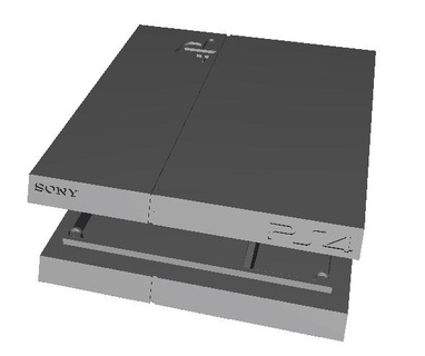 ps4 Oyna istasyon 4 durum kılıf tepsi manyetik kapak ot tray box 137x151x23mm kolay Yazdır baskı standlar Kutu çimen yazdırmaya hazır öğütme tencere konteyner destekler 3d print model - Mito3D