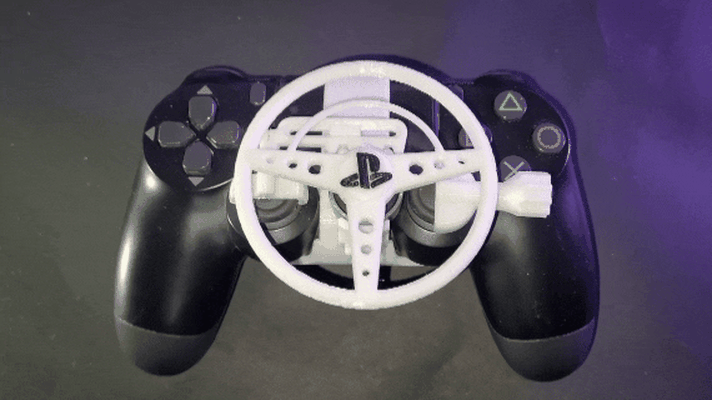 ps4 steering wheel old style controller playstation ps toys accessoires 3d print model - Mito3D