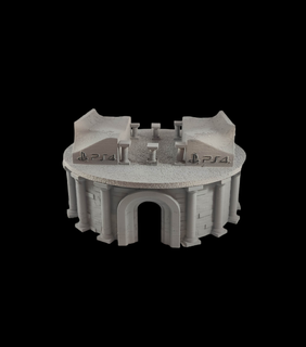 ps4 apoyo edificio culto base carrete templar torre reciclado reciclaje bobina idea filamento impresión 3d print model - Mito3D