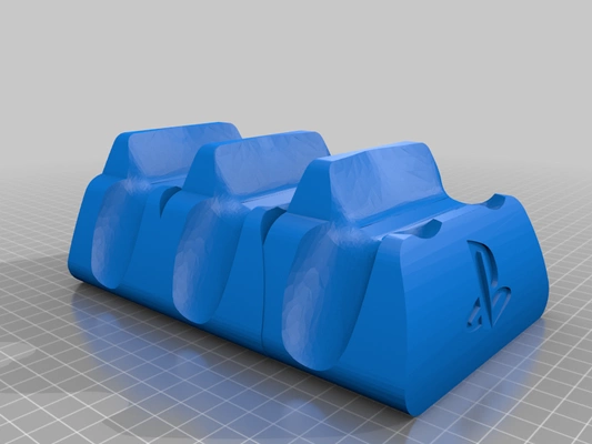 ps4 triple controller stand 3d print model - Mito3D
