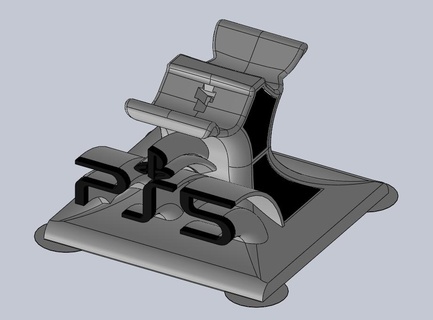 ps5 controller charging stand support load 3d print model - Mito3D
