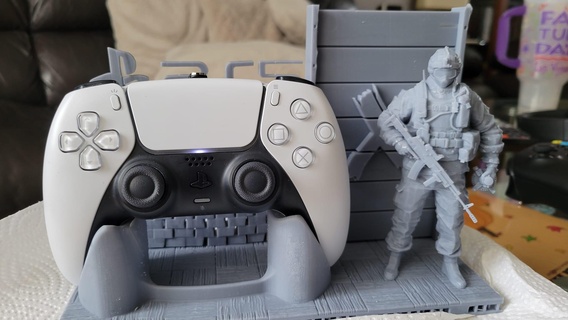 ps5 fuze controller stand rainbow 6 seige 3d print model - Mito3D