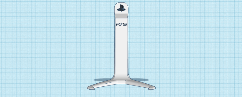 ps5 auriculares apoyo juegos consola 3d print model - Mito3D