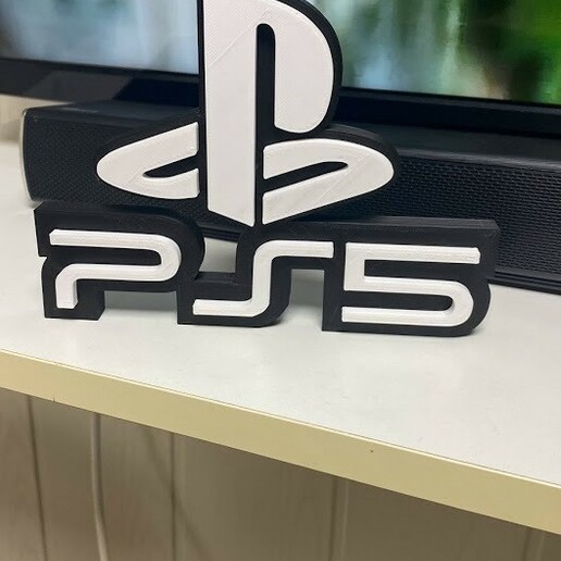 ps5 logotipo playstation ps4 dernier of us ps3 jeu joueur logo 3D print model - Mito3D