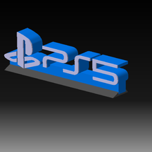 ps5 playstation logo stand sign deco sony nexgen ps4 ps3 ps2 ps1 acronym game video games decoration 3d print model - Mito3D