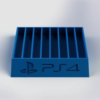 ps 4 games case holder ps4 playstation 5 game dvd ps5 cd rack 3d print model - Mito3D