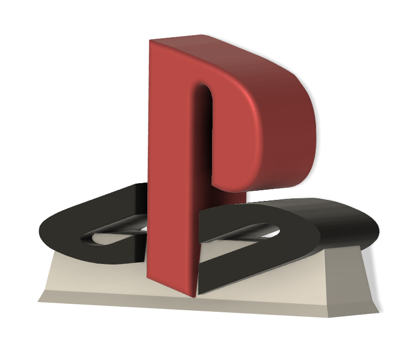 ps logo fonctionnalité ps3 ps4 ps5 playstation caractéristique console Jeu décoration 3D print model - Mito3D