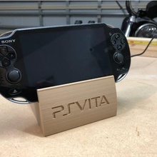 ps vita carga de muelle soporte empotrado logotipo gadget playstation sony 3d print model - Mito3D