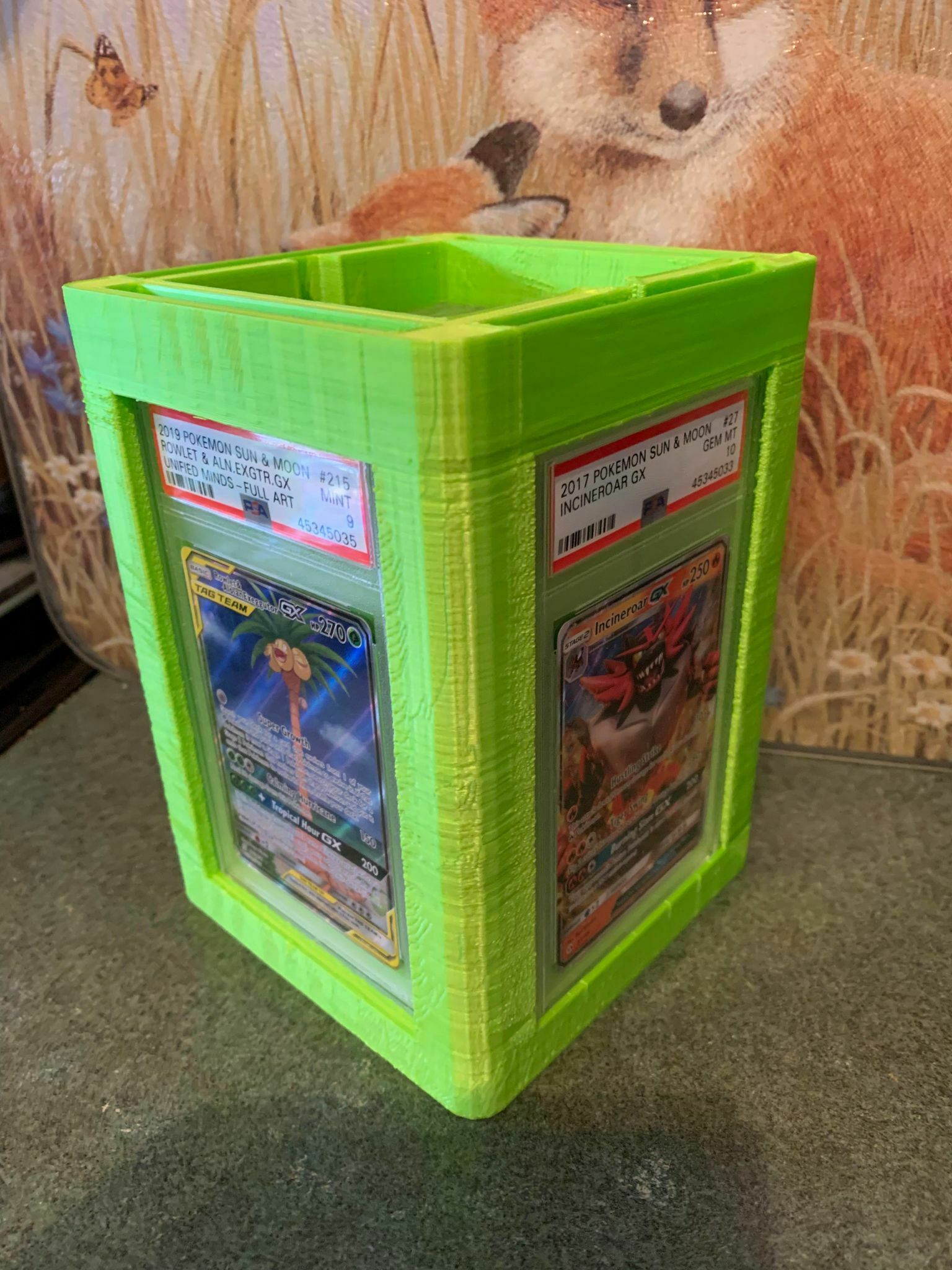 psa carte afficher espace rangement boîte classé art tcg Pokémon 3D print model - Mito3D