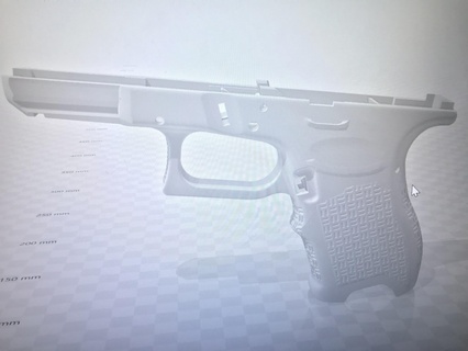 psa pugnale 19 psa pugnale g19 glock 19 3d inferiore telaio 2a 3d print model - Mito3D