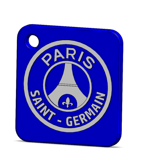 psg Paris saint germain Schlüsselbund 3D print model - Mito3D