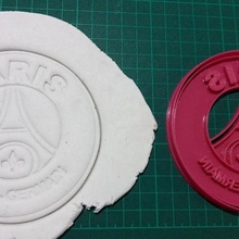 psg cutter type shield cookie print cutting stamp 3d print model - Mito3D