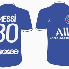 psg Messi gömlek moda t shirt 3d print model - Mito3D