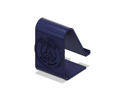 psg Telefon Halter Unterstützung Tür Stand Paris Heilige Germain Logo Fußball 3d print model - Mito3D