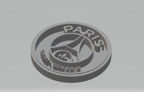 PSG fútbol llave anillo 3d print model - Mito3D