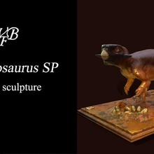 psittacosaurus sp Sanat Paleoart dinozorlar memeliler hayvanlar doğa 3d print model - Mito3D