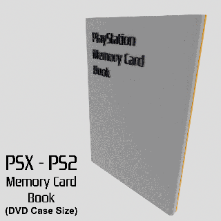 psx ps2 memory card book playstation case dvd holder ps1 magic gate game sony organizer 3d print model - Mito3D
