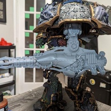 psychic cannon big robot gadget warlord titan tenebrae warhammer 40k titanicus 30k horus heresy 3d print model - Mito3D