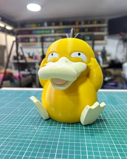 psyduck dividido color pokemon aslan3d Pato pokemongo 3d print model - Mito3D