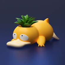 psyduck planter vase pokemon decoration geek nintendo anime cute bulbasaur 3d print model - Mito3D