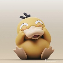 psyduck Pokemon arte sculture scultura scolpire giocattolo figure fan art carina 3d print model - Mito3D