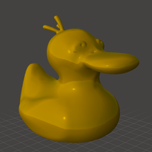 psyduck rubber duck 3d print model - Mito3D
