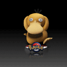 psyduck version01 pé pose pok seg estatueta 3d impressão modelo anime figura brinquedo Pokémon Nintendo bebê plantador casa jogos 3d print model - Mito3D