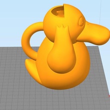 psyduck watercan ev yağmurlama pokemon 3d print model - Mito3D