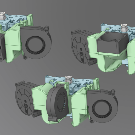 ptairoductylus v3 -e3dv3 edition high performance cooling duct ender3-5 cr10 tool e3dv6 e3d v6 hotend heatbreak ptfe tube cfd simulation ender 3 overhangs extreme airflow 5 test fan creator 3D print model - Mito3D