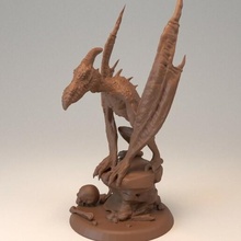 Pterafolk 01 Dinozor d Zindanlar ejderhalar mbala kült Saurian minyatür mini 3d print model - Mito3D