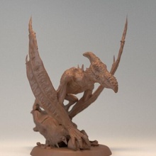 Pterafolk 02 Dinozor d Zindanlar ejderhalar mbala kült Saurian minyatür mini 3d print model - Mito3D