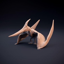 Pteranodon ön destekli Sanat Dinozor sürüngen uçan Jurassic dino nesli tükenmiş kuş hayvan tarih öncesi minyatür mini yaratık canavar şekil 3d print model - Mito3D
