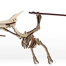 pterodattilo 3d seghetto alternativo puzzle dinosauro rettile volantino pterosauro 3d print model - Mito3D