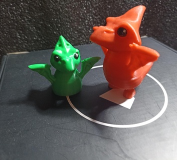 pterodáctilo llavero dinosaurio apoyo impresión sitio chibi lindo 3d print model - Mito3D