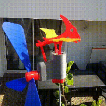 pterodattilo vari dinosauro giurassico preistoria spaventapasseri la decorazione giardino turbina di vento gadget gioco giocattolo bird animale animali 3d print model - Mito3D
